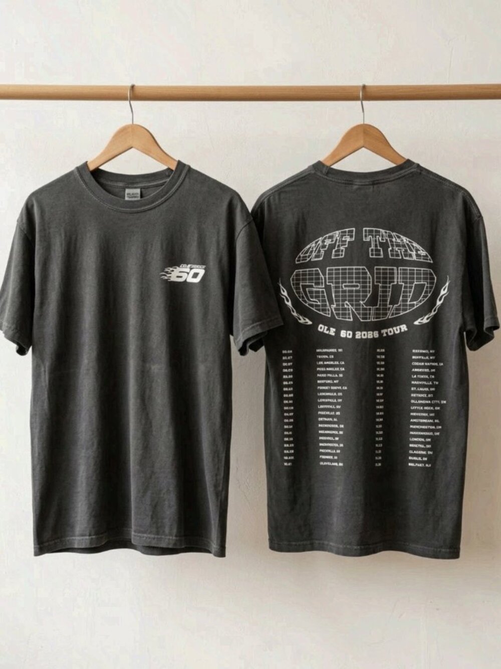 Ole 60 Off The Grid 2026 Tour Shirt Concert T-Shirt Country Rock Merch Reprint